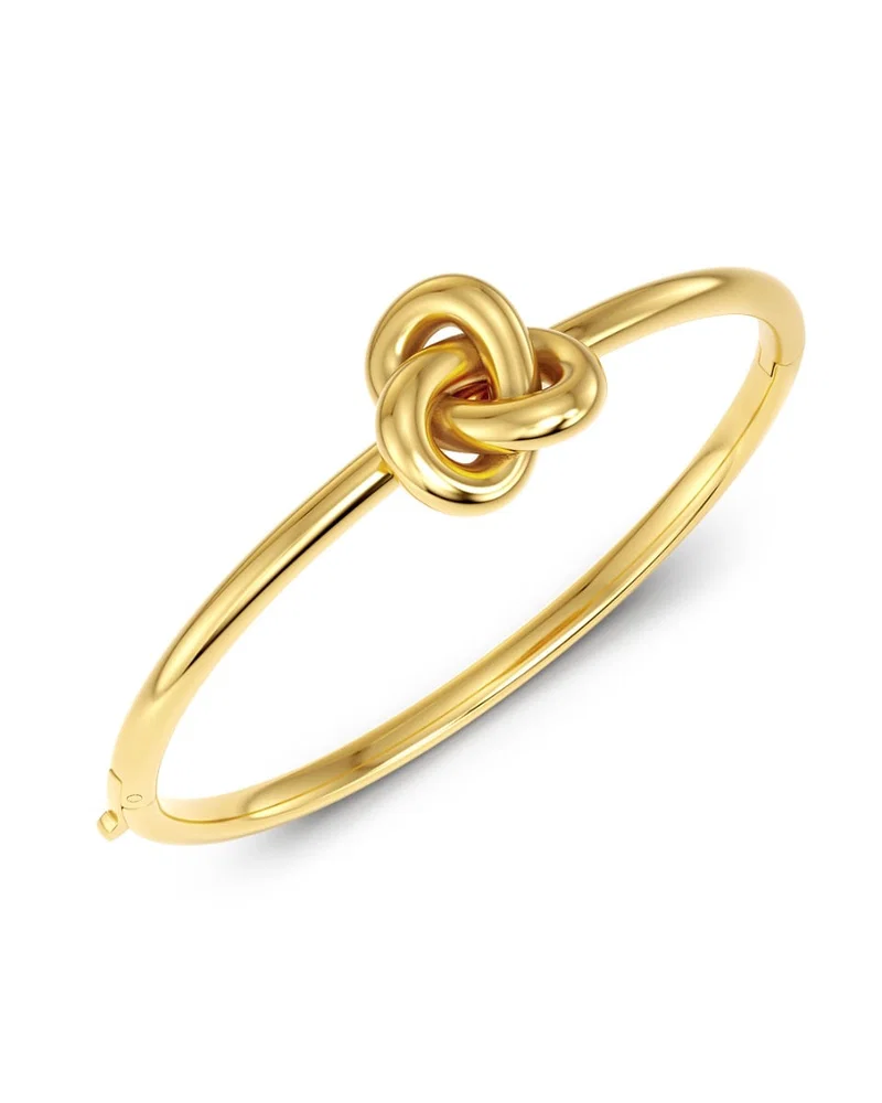 Kullattu Edblad Infinity Knot Bangle Gold -rannerengas 129917 viistosta