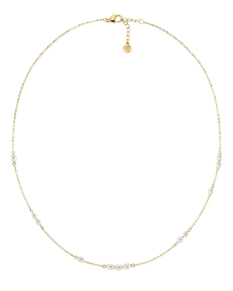 Kullattu Edblad Breeze Necklace Multi Gold -helmikaulakoru