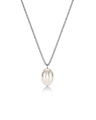 Edblad Perla Necklace L Silver pärlhalsband i blankt stål 130664