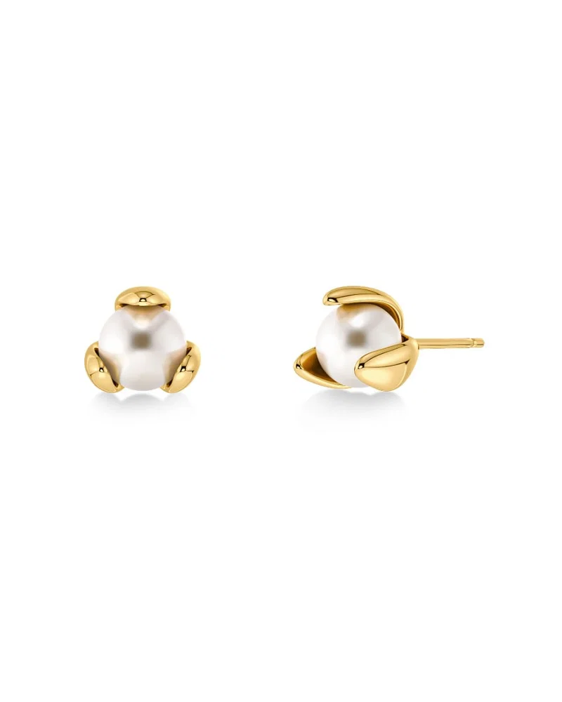 Kullatut Edblad Moonrave Studs L Gold -helmiäiskorvakorut 131900