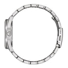 Citizen BM7620-83M -kello sivusta kuvattuna, jossa näkyy kellon ohut 9,7 mm profiili ja teräksinen säätönuppi.