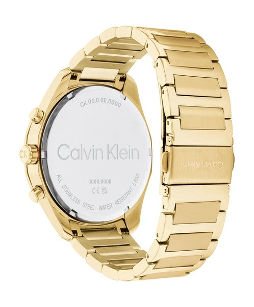 Calvin Klein Force CK25200266 klockans baksida är silverfärgad.