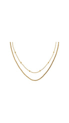 Calvin Klein CK Layered Necklace kultasävyinen kerrostettu naisten kaulakoru
