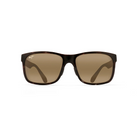 Hienostuneet Maui Jim Red Sands -aurinkolasit suoraan edestä. Harmaankirjavat Grey Tortoise -kehykset ja ruskehtavat HCL Bronze -linssit.