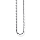 Thomas Sabo Cord Chain-halsbandet KE1349-637-12 är en 2 mm bred kedja i oxiderat silver.
