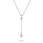 Hopeinen Thomas Sabo Y-kaulakoru, jossa on erimuotoisia kirkkaita zirkonia-kiviä.