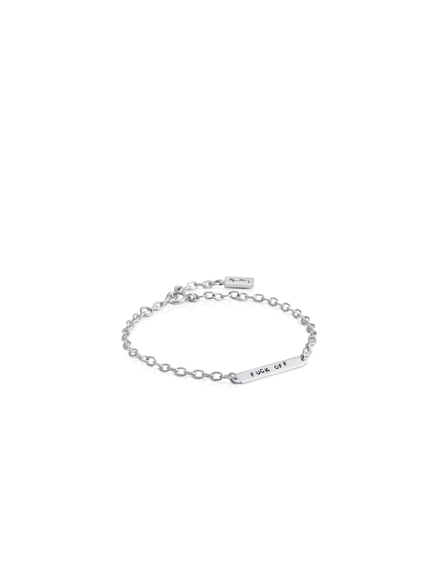 Efva Attling Power Plates Fuck Off 14-100-01982 armband, rannekoru