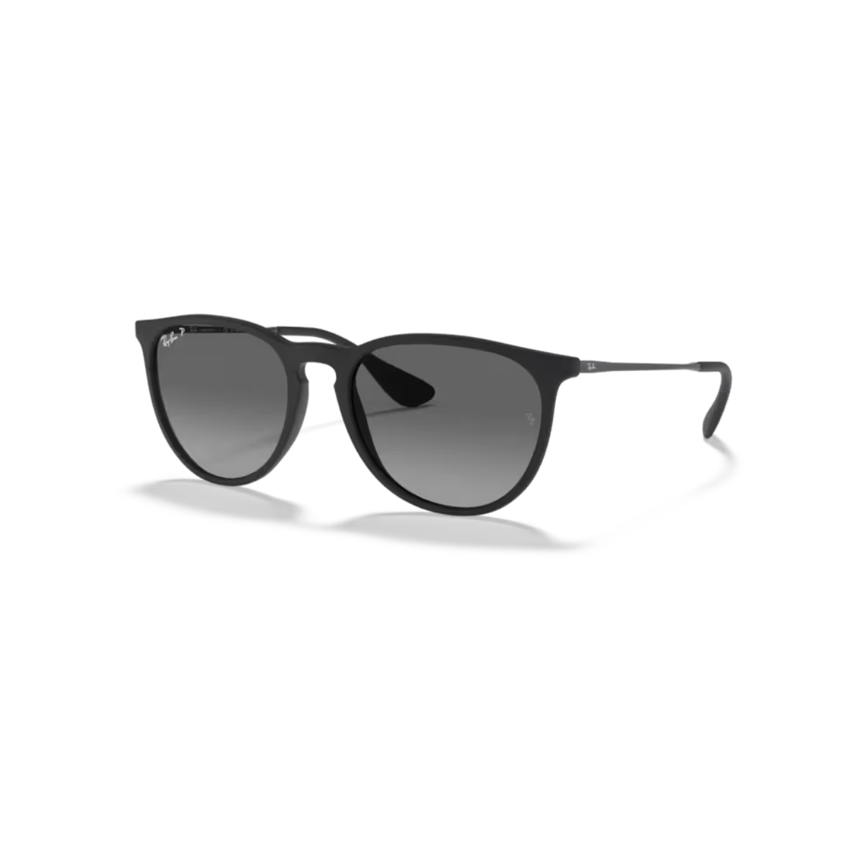 Ray-Ban Erika RB4171 622/T3 aurinkolasit mattamustalla kehyksellä ja polarisoidulla liukuvärjätyllä harmaalla linssillä