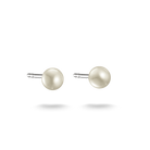 Thomas Sabo SCH150382 silverörhängen med ljusa sötvattenspärlor sedda framifrån.