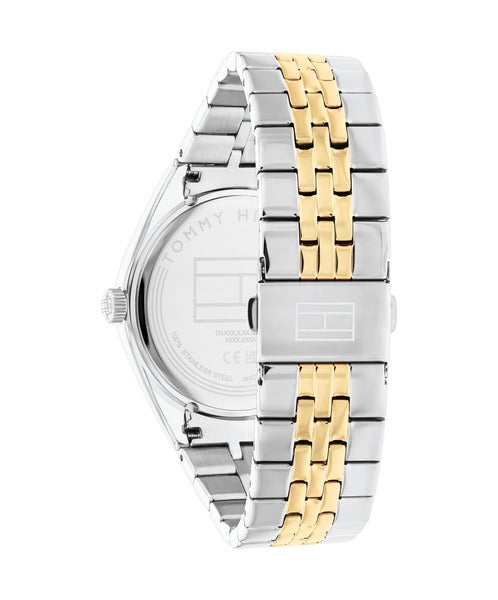 Tommy Hilfiger Monica TH1782591 klockans baksida är silverfärgad.