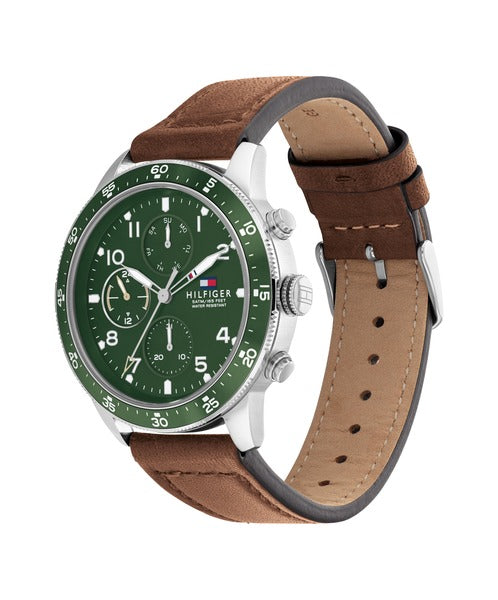 Tommy Hilfiger Jimmy TH1791948 herrklocka med läderrem