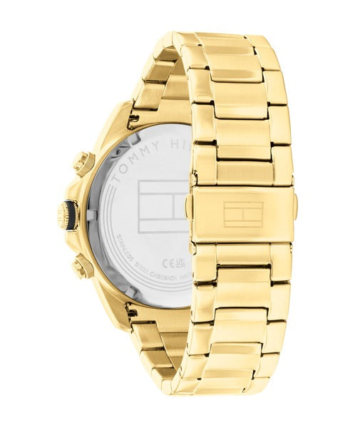 Tommy Hilfiger Lars TH1792060 klockans baksida är silverfärgad.