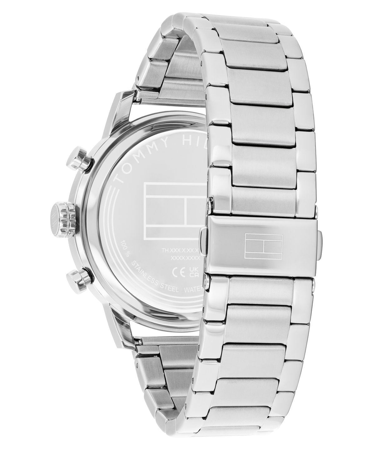 Närbild av Tommy Hilfiger TH1792181 och dess 46 mm stålboett.