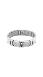 Teräksinen Tommy Hilfiger Jameson THJ2790657 -palarannekoru lippulogolla