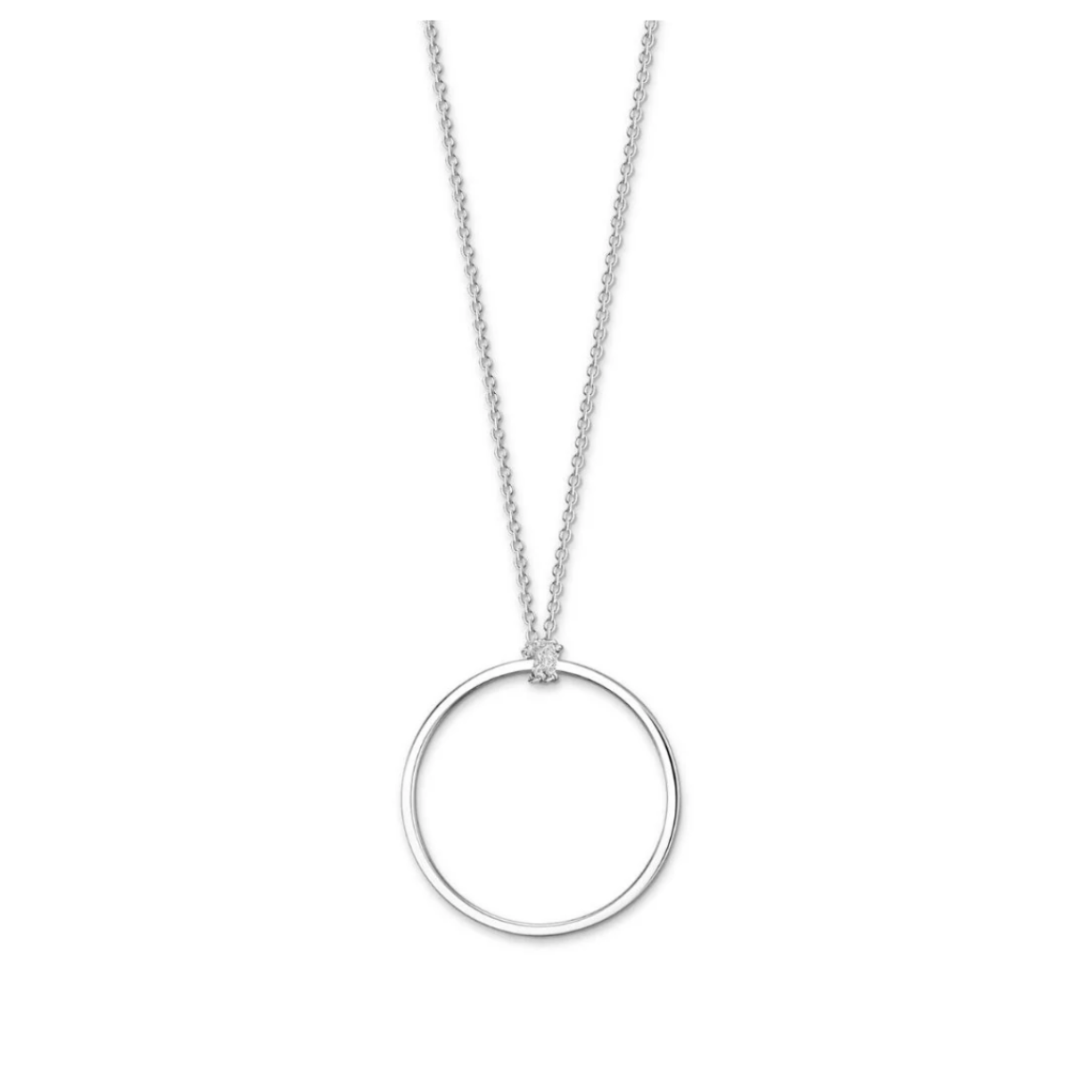 Thomas Sabo Charm Club pitkä hopeinen rengaskaulakoru