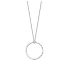 Thomas Sabo Charm Club långt silverhalsband med ring X0252-001-21