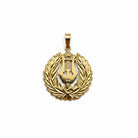 Hängsmyckeslyra 23 mm i 14K guld svensk modell