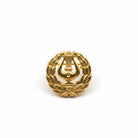 Mammalyra brosch 19 mm i 14K guld finsk modell